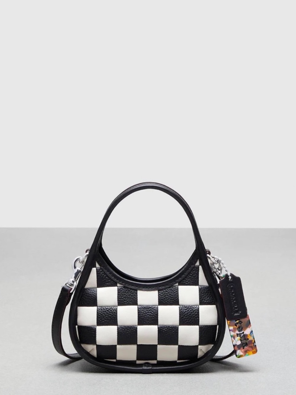Coachtopia Mini Ergo Crossbody Checkered Like New Worn Twice Rare Y2K🖤🤍